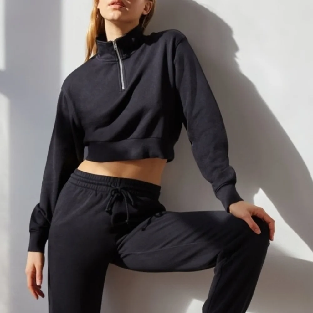 TNA Pink Quarter-Zip Pullover - Picture 4 of 7